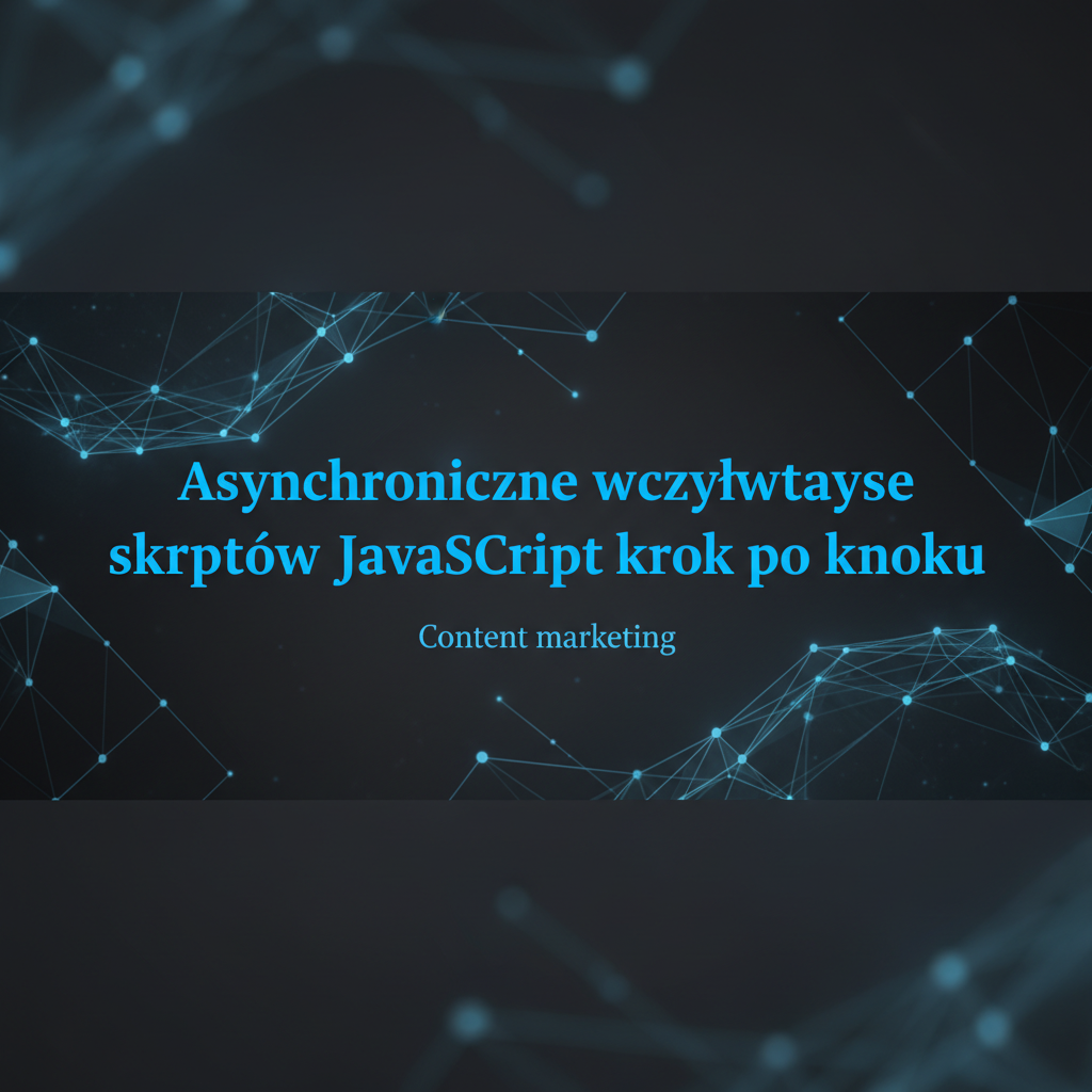 Asynchroniczne wczytywanie skryptów JavaScript krok po kroku