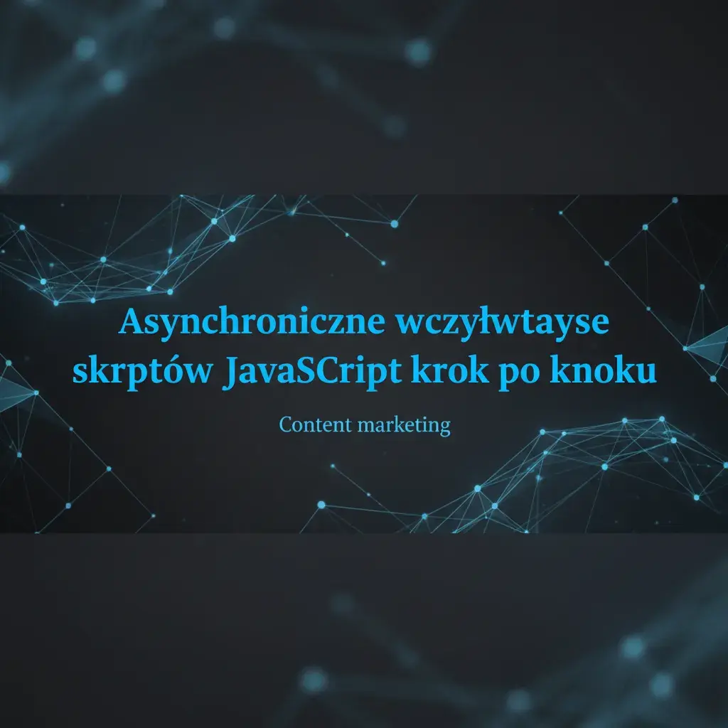 Asynchroniczne wczytywanie skryptów JavaScript krok po kroku