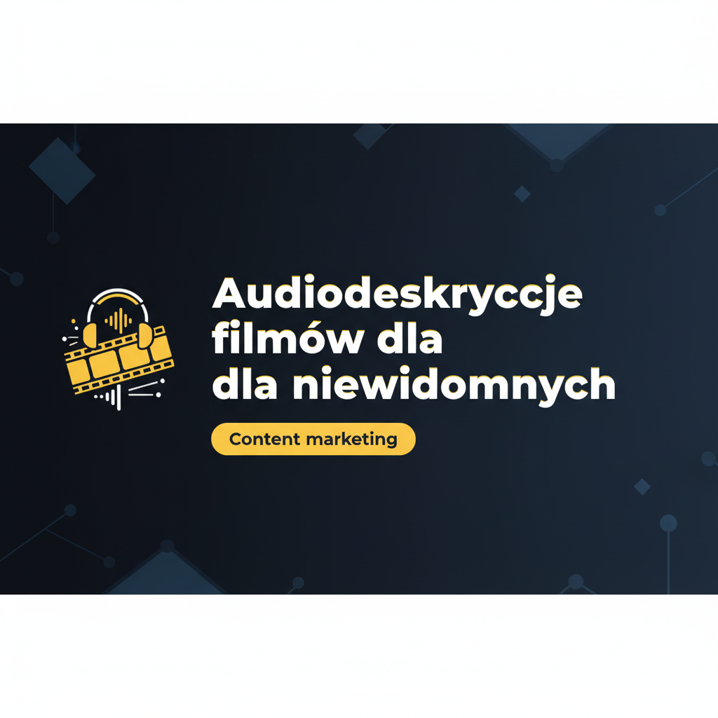 Audiodeskrypcje filmów dla niewidomych