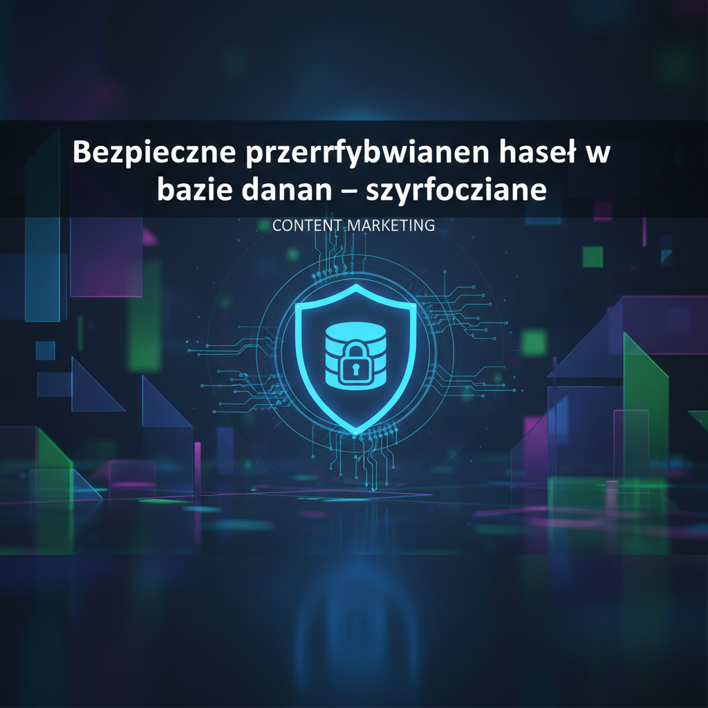 Bezpieczne przechowywanie haseł w bazie danych ó szyfrowanie