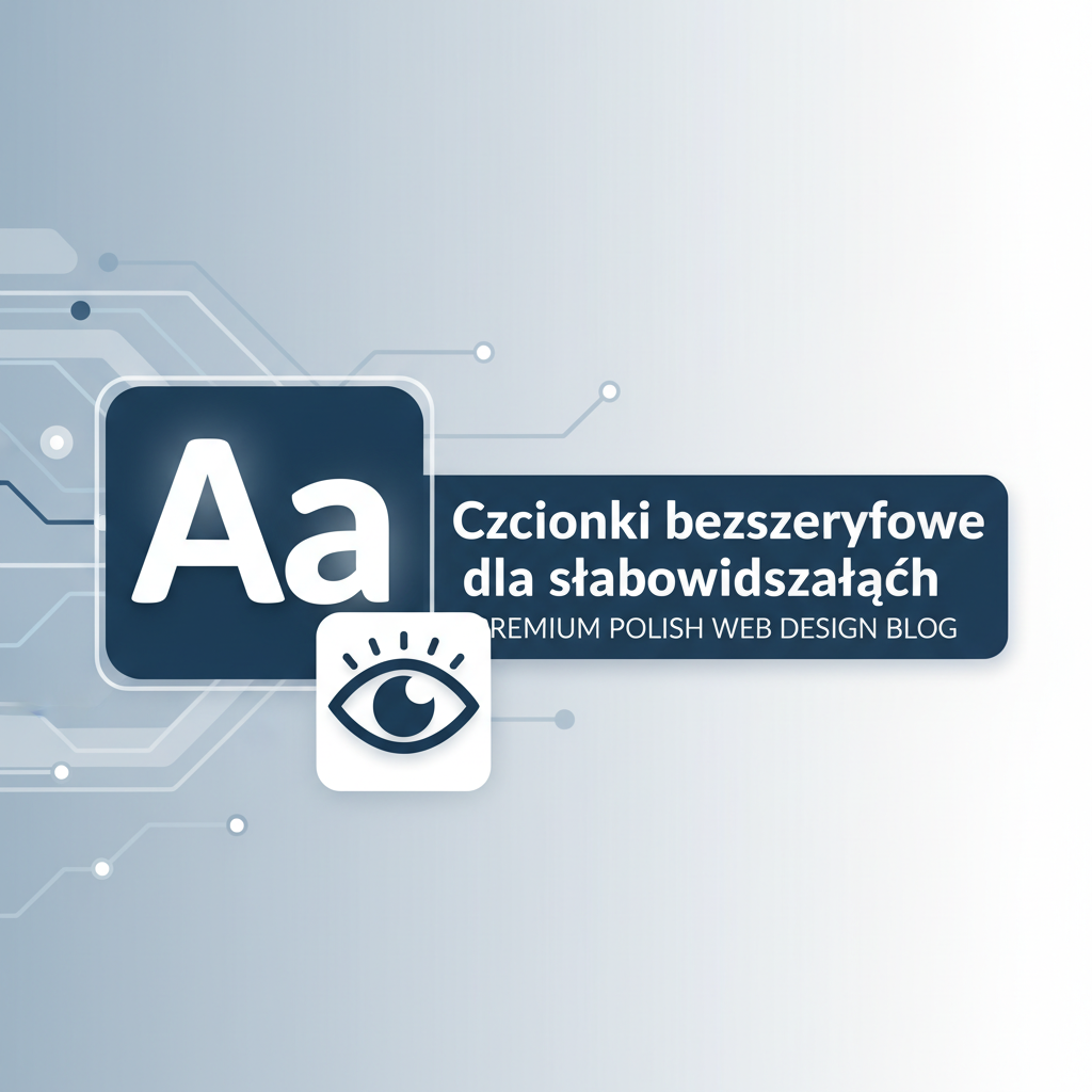 Czcionki bezszeryfowe dla słabowidzących — dobre praktyki