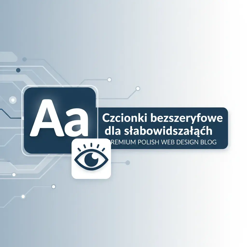 Czcionki bezszeryfowe dla słabowidzących – dobre praktyki