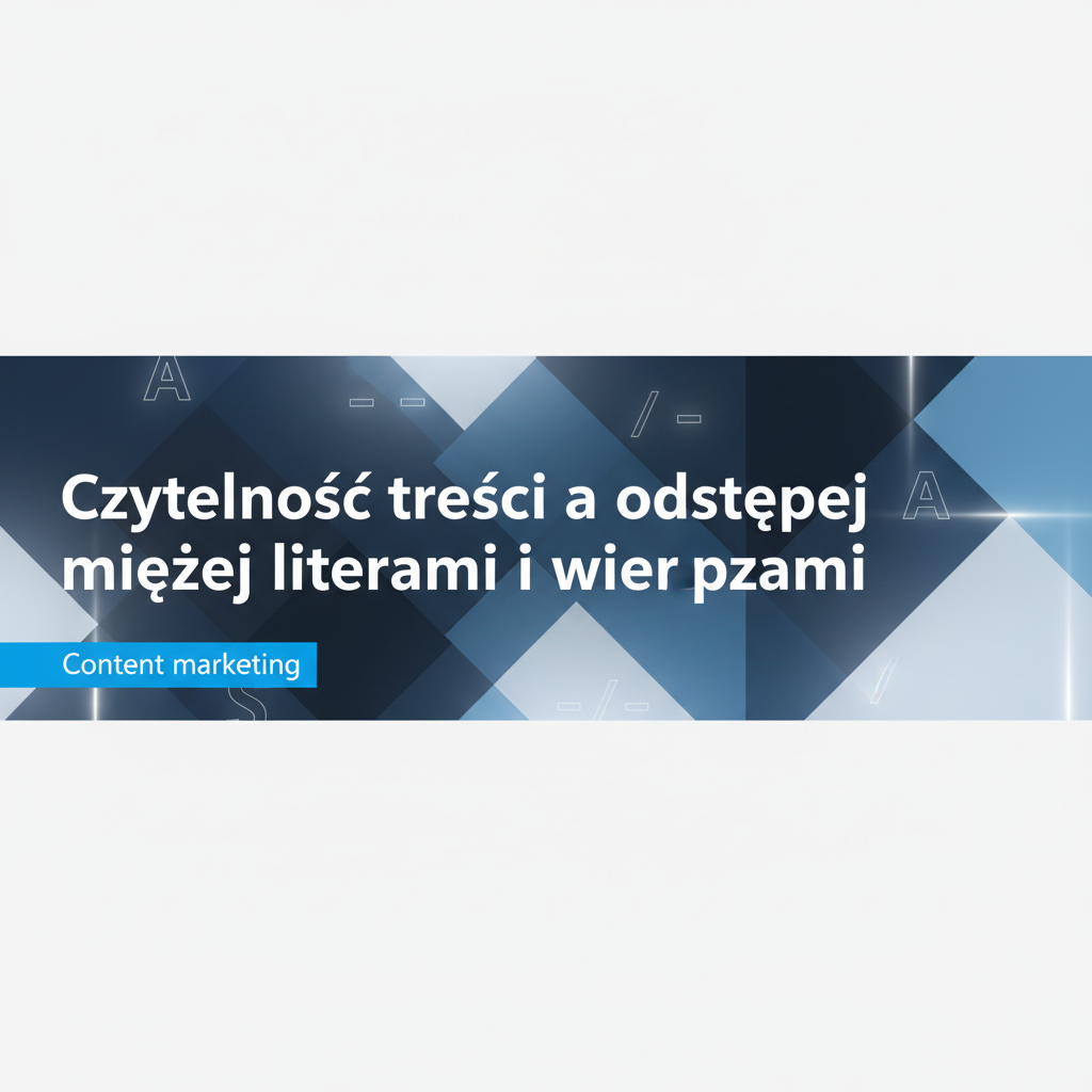 Czytelność treści a odstępy między literami i wierszami
