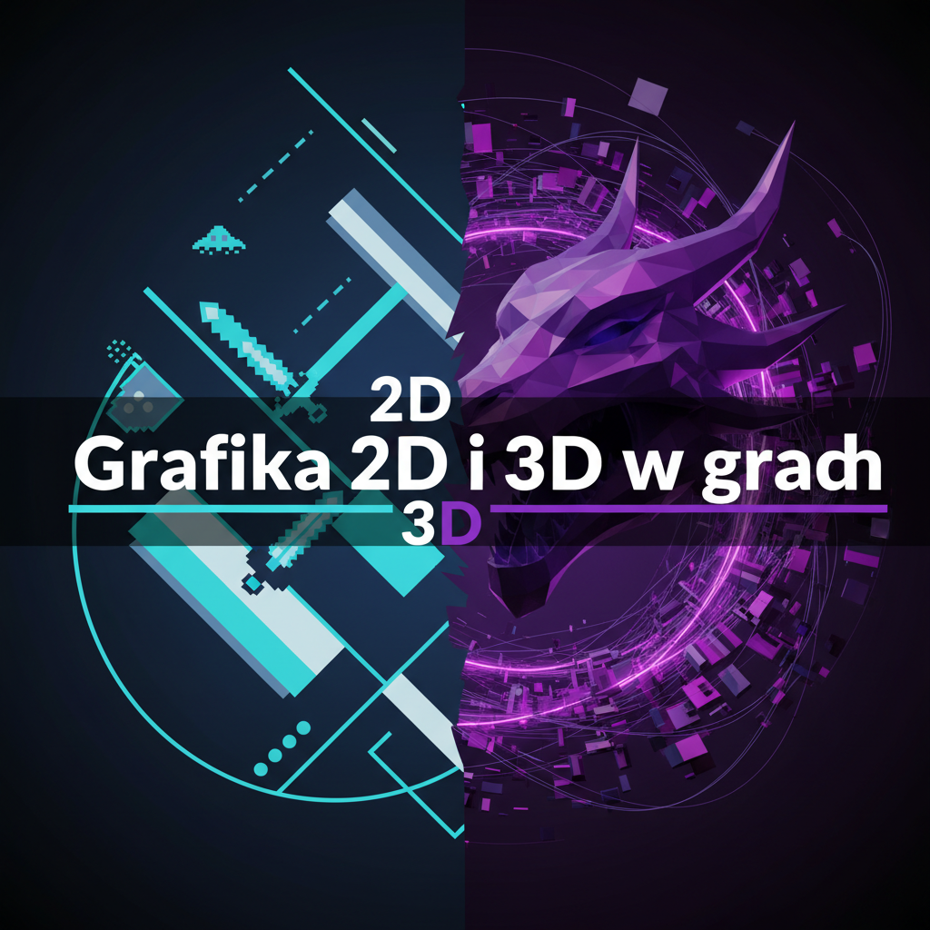 Grafika 2D i 3D w grach ó omówienie różnic i zastosowań