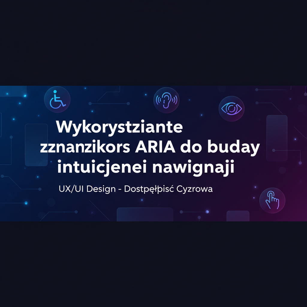 Wykorzystanie znaczników ARIA do budowy intuicyjnej nawigacji