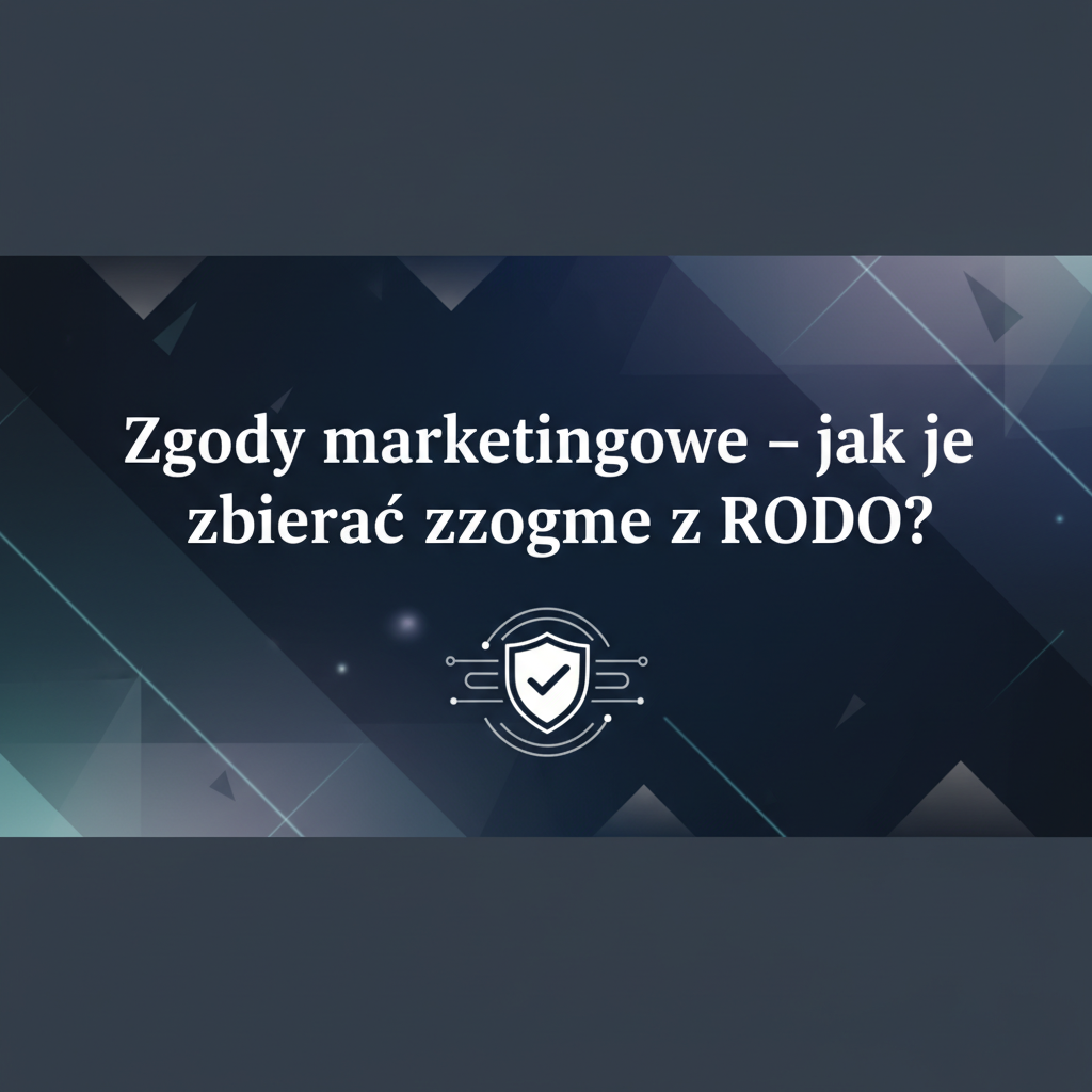Zgody marketingowe — jak je zbierać zgodnie z RODO?