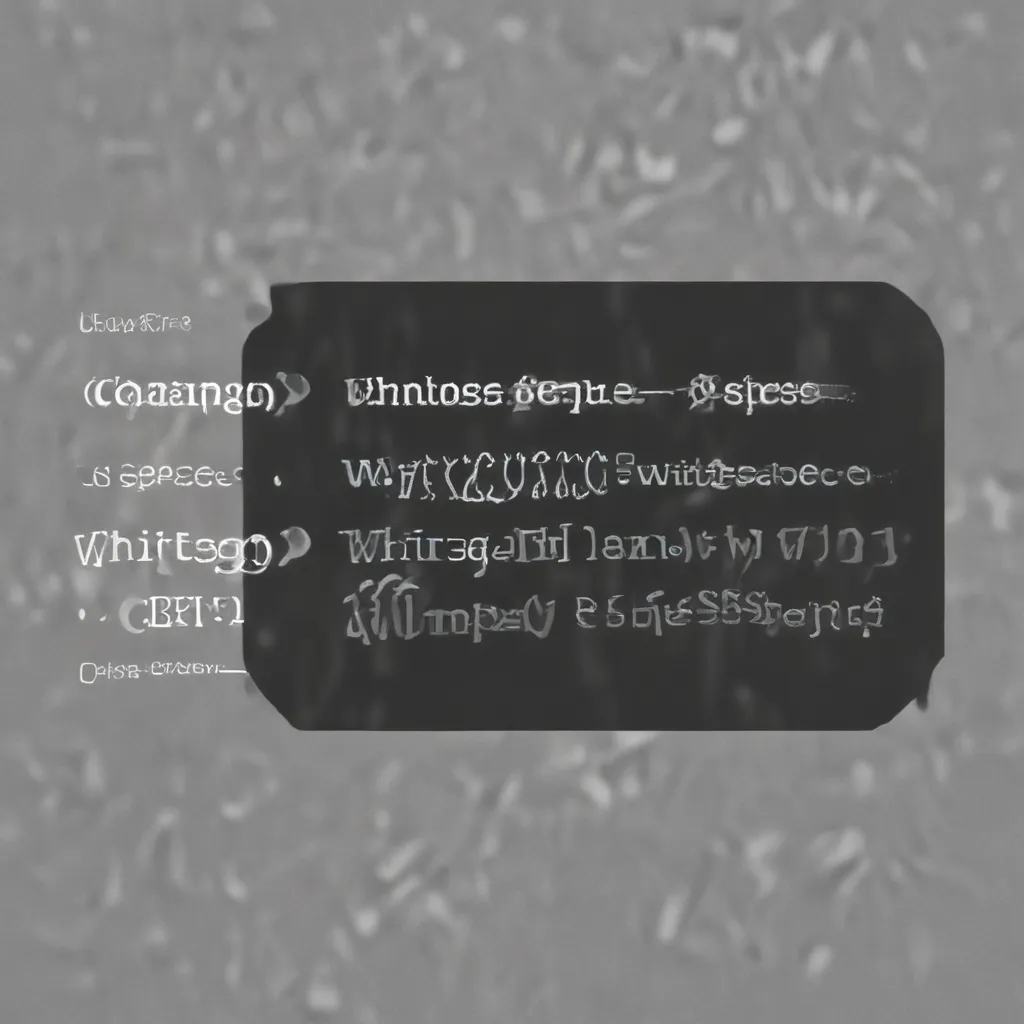 Usuwanie zbędnego whitespace w HTML i CSS